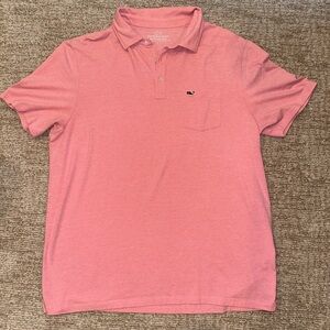 Vineyard Vines Men's Edgartown Polo in Soft Pink